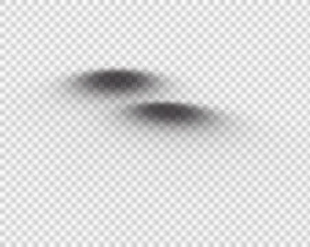 Two overlapping blobs floating on transparent background in flat art showing 스톡 사진