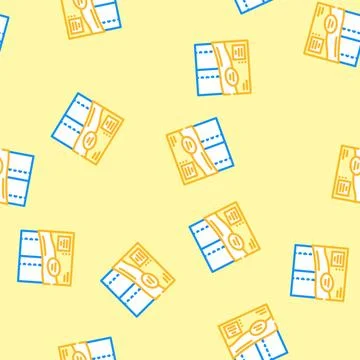 Two pack toilet paper vector seamless pattern Stock Illustration