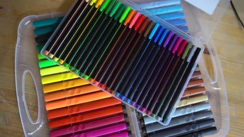 Two packs of markers Video stock 159863533