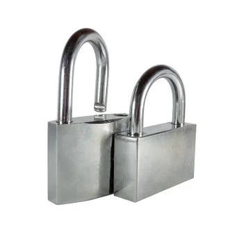 Two padlocks Stock Photos