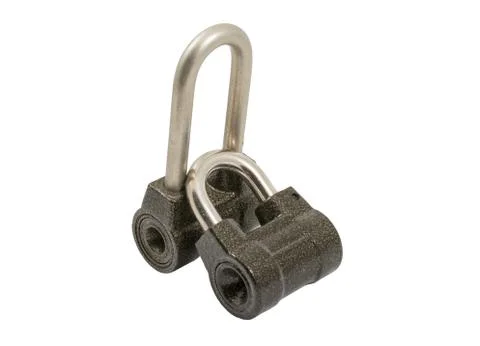 Two padlocks Stock Photos