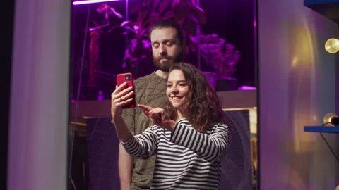 Two painters are making a video Video stock 156301430