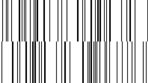 Two Pair Twin Rows of Bars Moving Opposite Directions Barcode Stripes Stock Footage 139736105