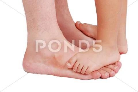 Two pairs of legs Stock Photos