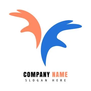 Two palm logo Stock Illustration