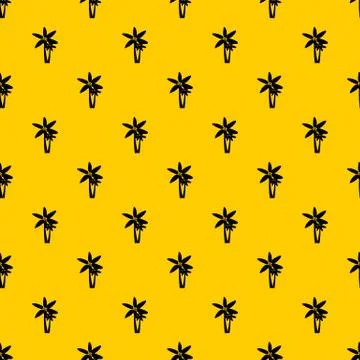 Two palm trees pattern vector Stock Illustration