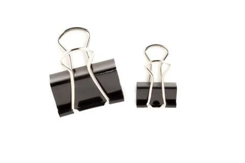 Two paperclips Stock Photos