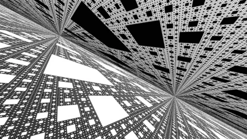 Two Parallel Planes of Cellular Automata Stock Footage 139716859