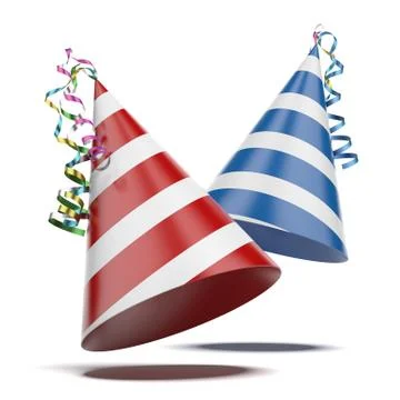 Two party hats イラスト素材