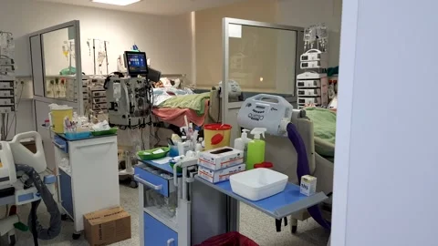 Two patients in ICU  스톡 동영상 145806217