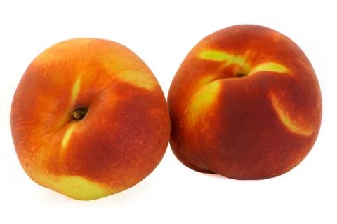 Two peaches Stock Photos