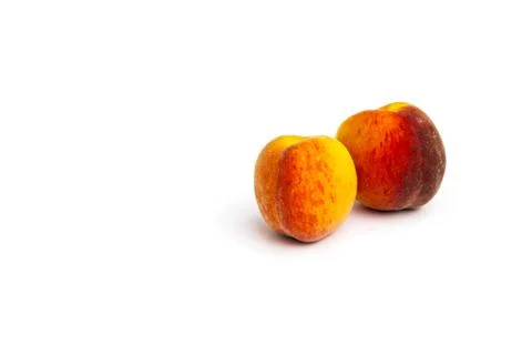 Two peaches Stock Photos