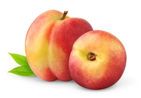 Two peaches Stock Photos
