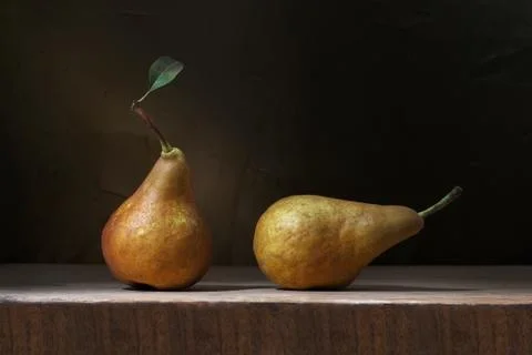 Two pears Stock Photos