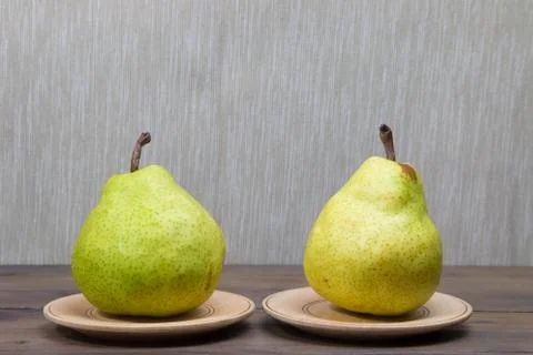 Two pears Stock Photos