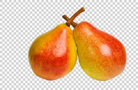 Two pears on a white background Foto stock