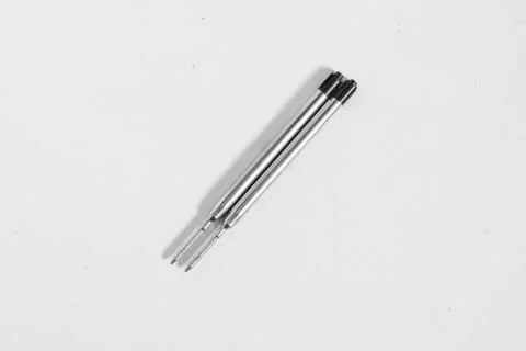 Two pen refill on white isolated background. left view Foto stock