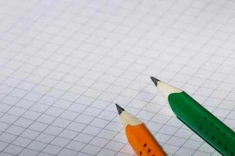 Two pencil and notebook Stock Photos