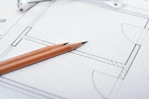 Two pencil Foto stock