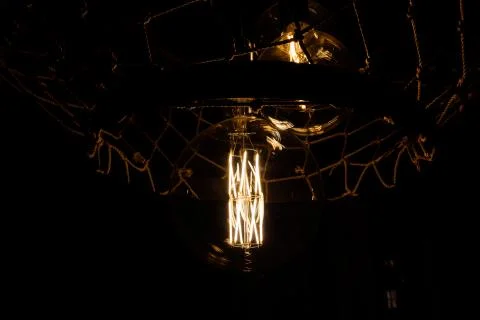 Two pendant burning lights for interior decoration. Foto stock