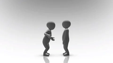 Two People Arguing and shouting With Each Other Concept 4k Video stock 145355200