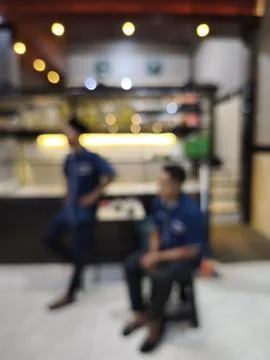 Two people in a cafe interior. Stock-Fotos