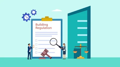 Two people checking building regulation document Vídeos de archivo 168691667