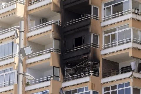 Two people died in a fire at a condominium in Magaluf, Spain - 11 Jun 2026 Stock Photos