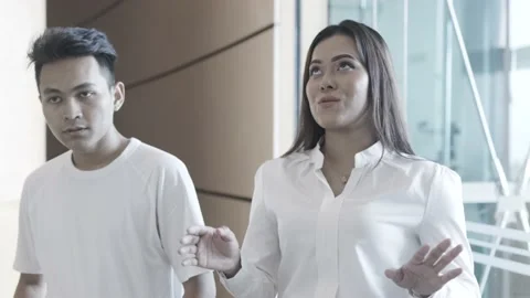 Two people having a discussion Stock Footage 170806614