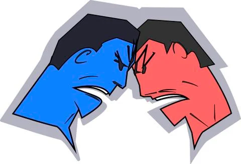 Two people Illustrazione stock