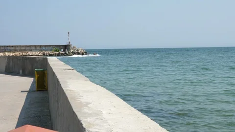 Two people on the jetski Stock Footage 94333728