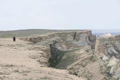 A two people in a mountain Stock Photos