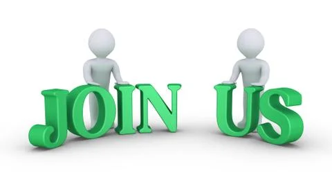 Two people offering to join them Stock Illustration
