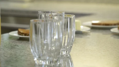 Two people preparing breakfast. 스톡 동영상 88183263