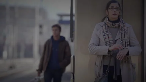 Two People Seeking Each Other Missing Being to Late Leaving Stock Footage 270956320