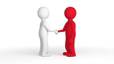 Two people shaking hands Stock Footage 8600524