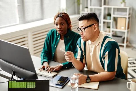 Two People in Software Development 스톡 사진