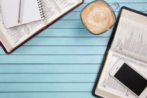 Two People Studying Together Using their Smart Phones as a Resource Stock Photos