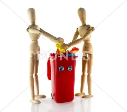 Two people together for better environment Stock Photos