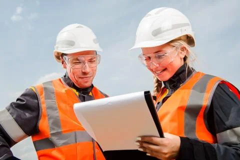 Two people working Foto stock