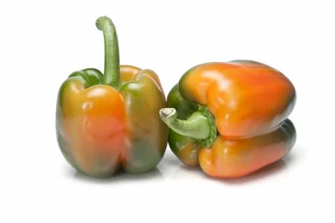 Two peppers. Stock Photos