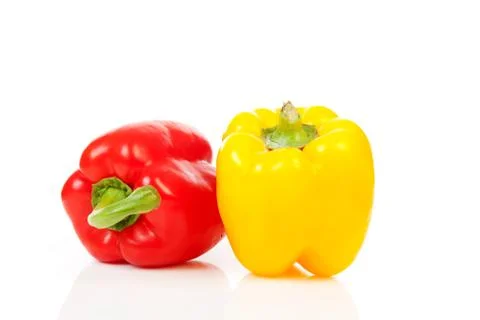 Two peppers Stock Photos