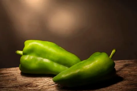 Two peppers Stock Photos