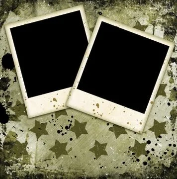 Two photo frames Stock Illustration