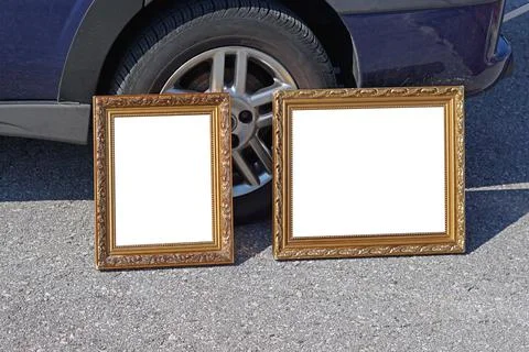 Two picture frames Stock Photos