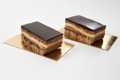 Two pieces of cake Foto stock