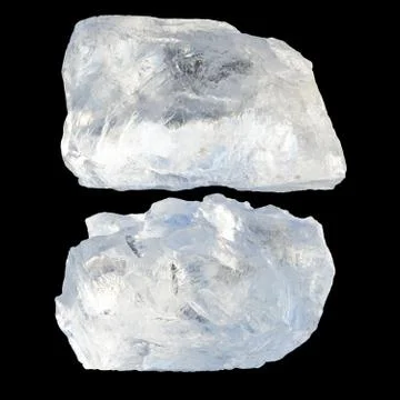 Two pieces of ice Stock Photos