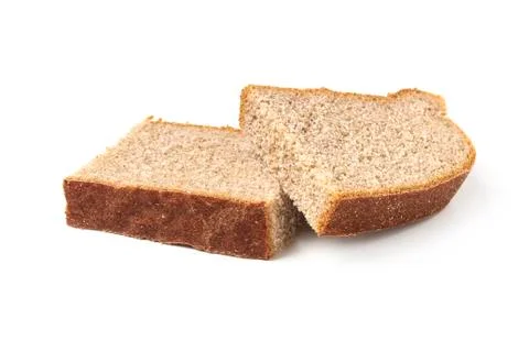 Two pieces of rye bread Stock Photos