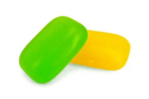Two pieces of soap Stock Photos