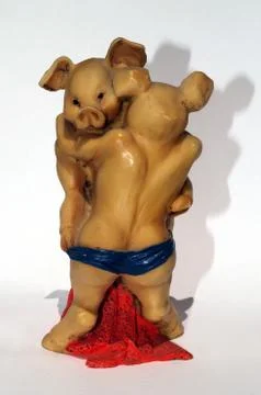 Two pigs Stock Photos